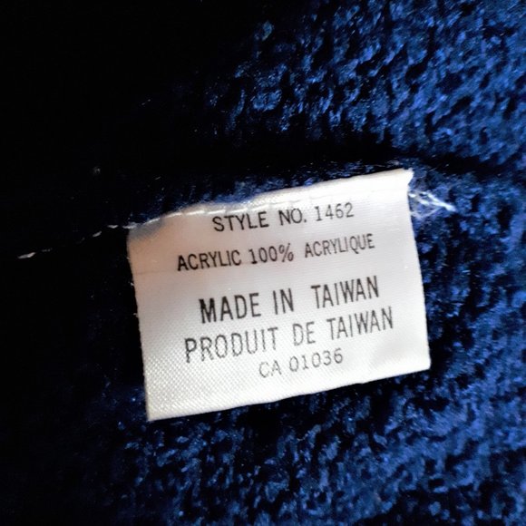 Size L Vintage 1980s Imperial Classics Navy Blue Cardigan - Picture 11 of 11